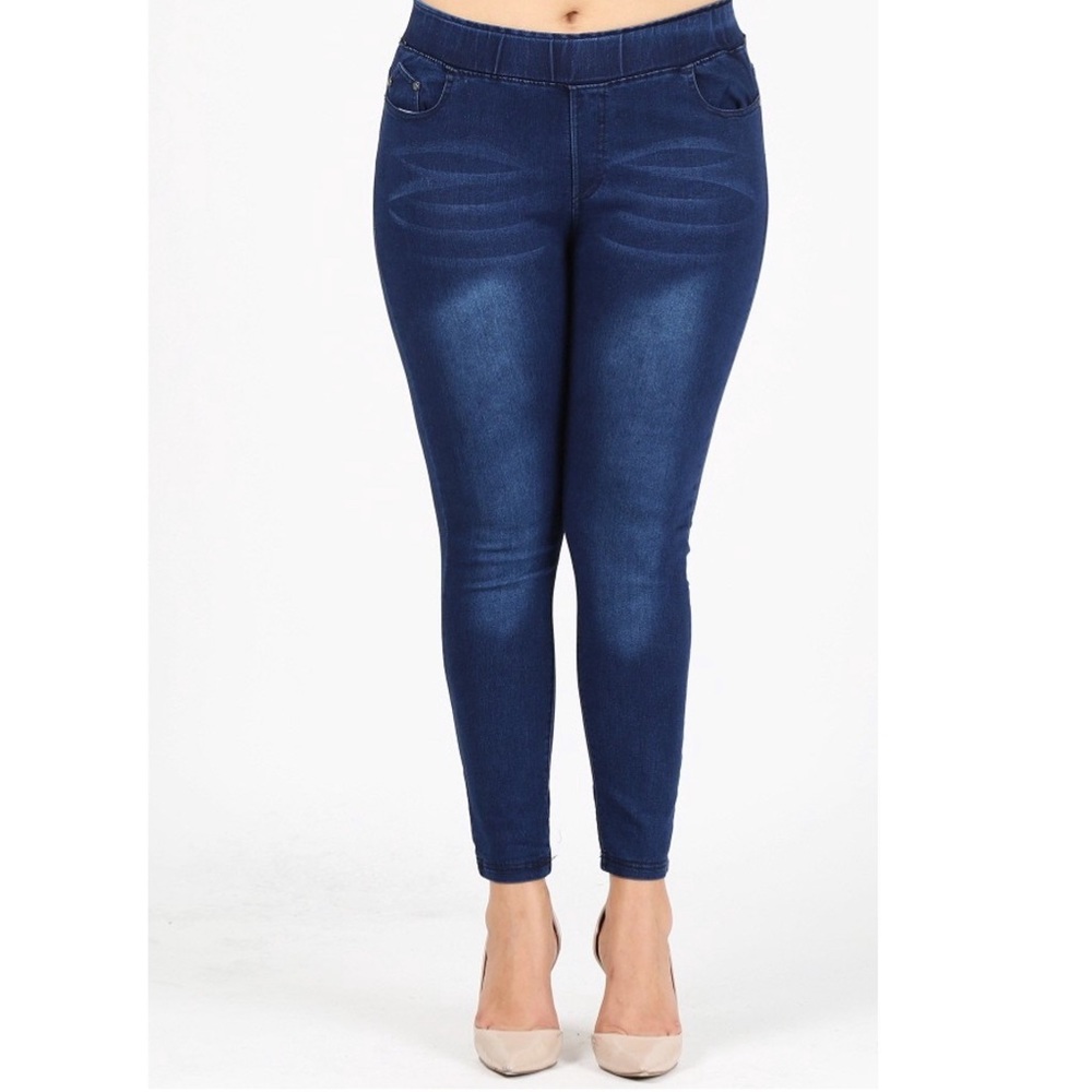 Plus size Blue Jegging - Love Sweet